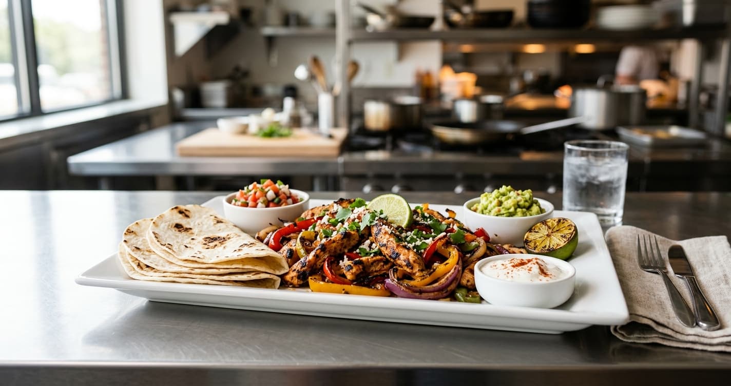 Family Chicken Fajita Dinner