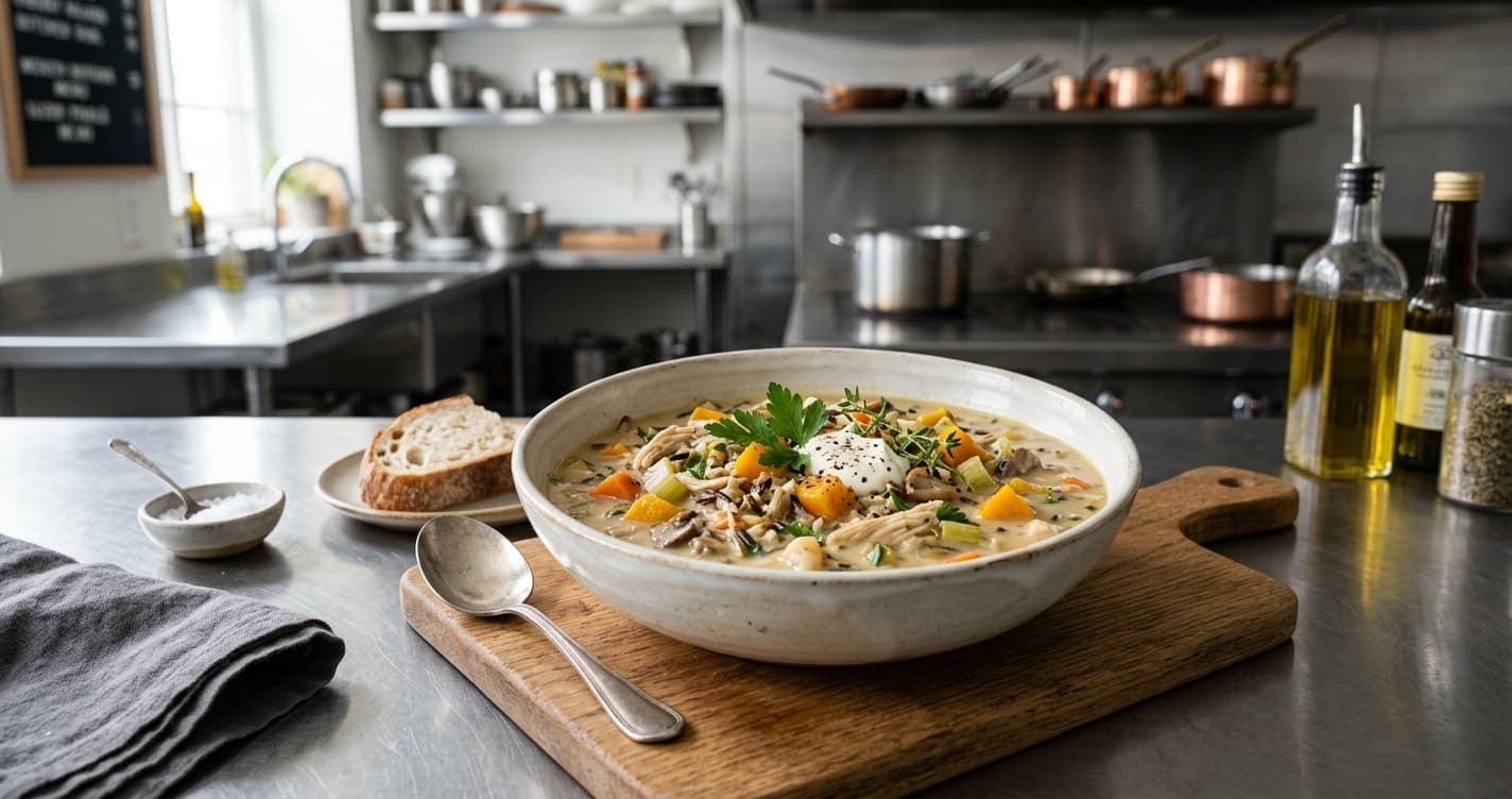 Cozy Autumn Wild Rice Soup